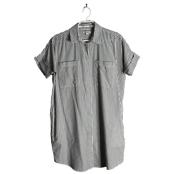 Madewell Women's Courier Shirtdress in Stripe - Picture 2 of 10